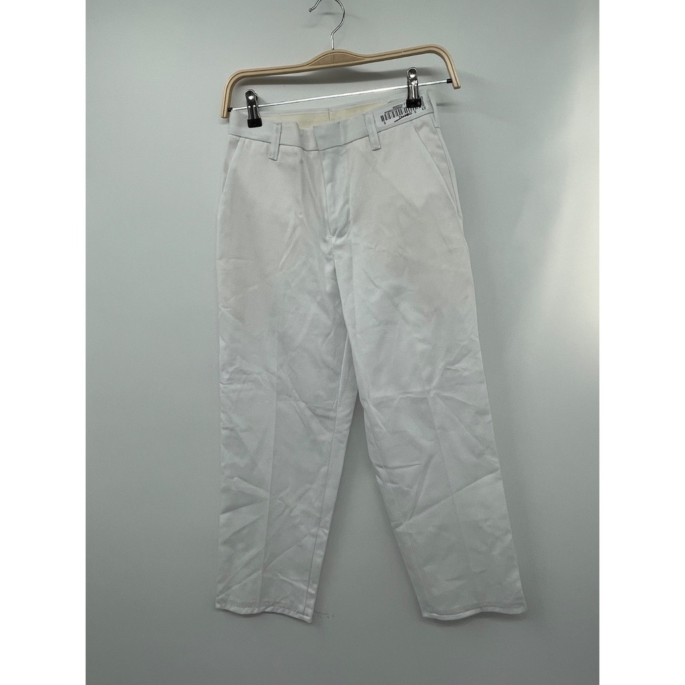 Cintas Comfort Flex Uniform Pants Women's 26 White Cotton Blend Straight Leg NWT